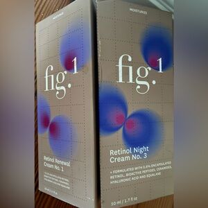 Fig 1 retinol night cream 1 and Renewal day Cream No1 set